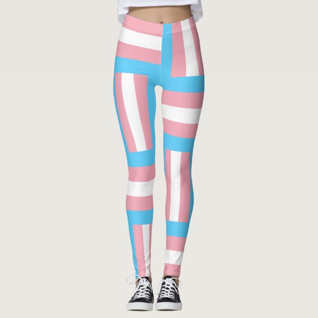 Inspiriert Leggings-Zeichen für den Trans-Pride Leggings (Vorderseite)