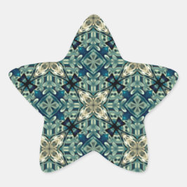 Inspiriert marokkanisches Design Stern-Aufkleber