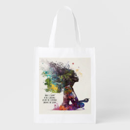 Inspiriert Mehrwegbeutel für Frauen Wiederverwendbare Einkaufstasche