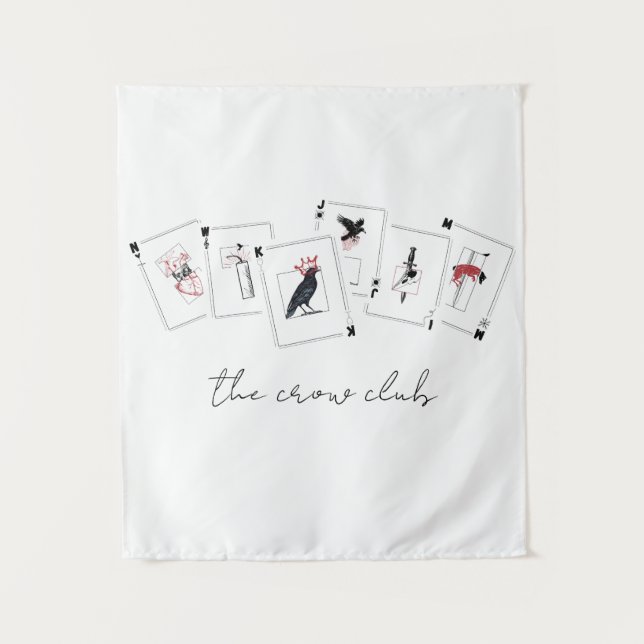 Inspiriert Minimalistisches Band buchen Wandteppich (Vorderseite)