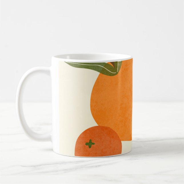 Inspiriert: Moderne Abstrakte Formen Kaffeetasse (Links)