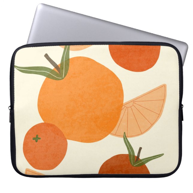 Inspiriert: Moderne Abstrakte Formen Laptopschutzhülle (Vorderseite)