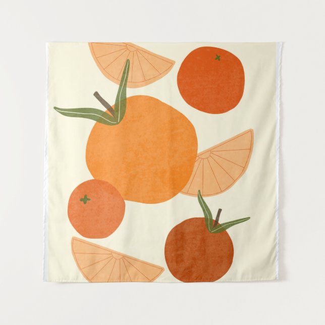 Inspiriert: Moderne Abstrakte Formen Wandteppich (Vorderseite)