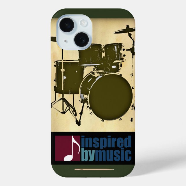 inspiriert Musik - eine Trommel Case-Mate iPhone Hülle (Rückseite)