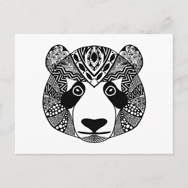 Inspiriert Panda Postkarte (Vorderseite)