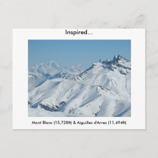 Inspiriert Postkarte