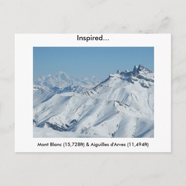 Inspiriert Postkarte (Vorderseite)