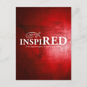 Inspiriert Postkarte