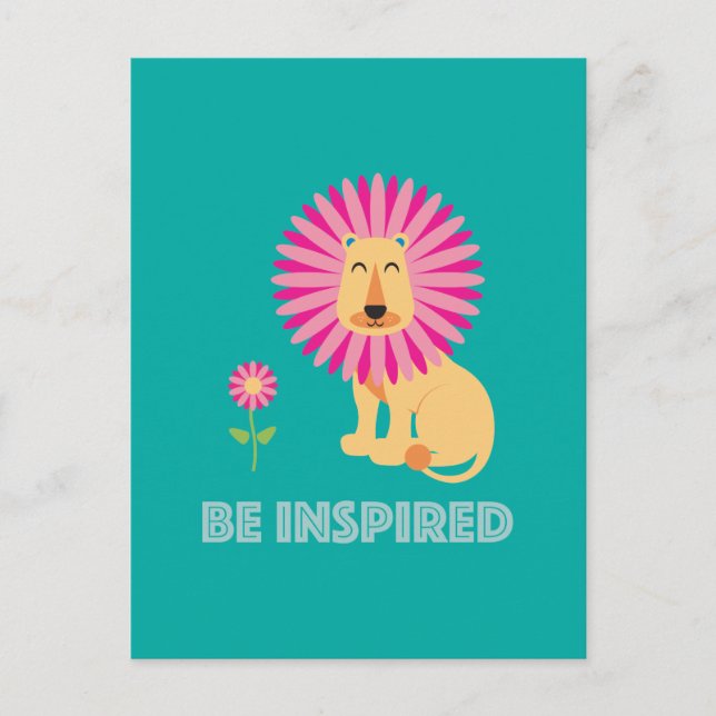 Inspiriert Postkarte (Vorderseite)