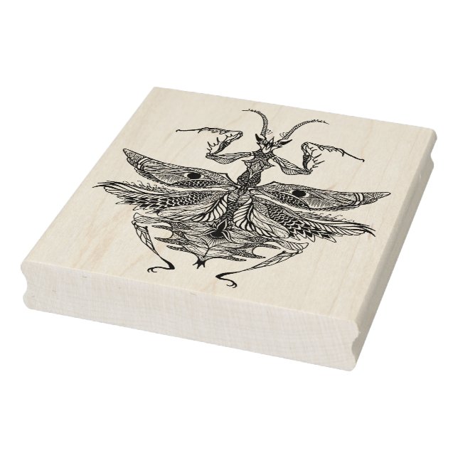 Inspiriert Praying Mantis Gummistempel (Stempel)