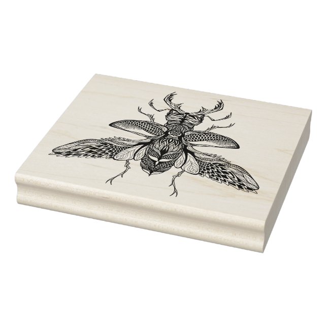 Inspiriert Psychedelic Stag-Beetle Gummistempel (Stempel)