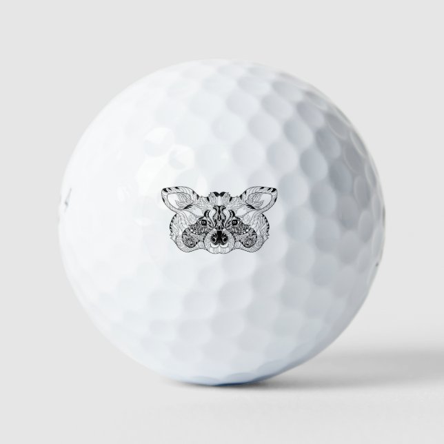 Inspiriert Raccoon Golfball (Vorderseite)