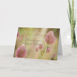 Inspiriert rosa Blütenfarbe Karte