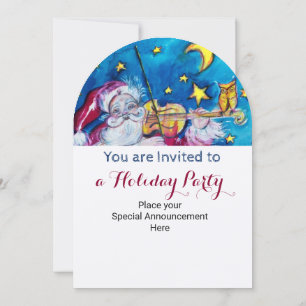 INSPIRIERT SANTA VIOLINIST CHRISTMAS PARTY INVITE EINLADUNG