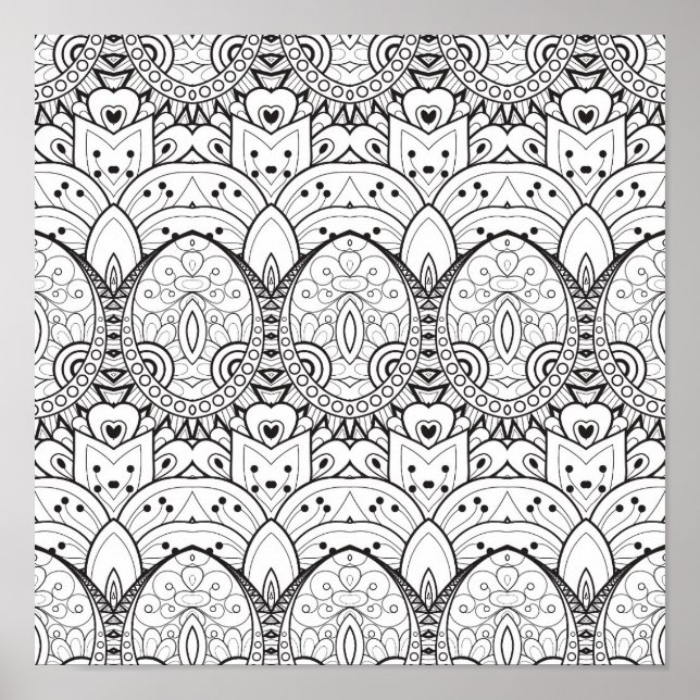 Inspiriert Tribal-Illustration 2 Poster (Vorne)