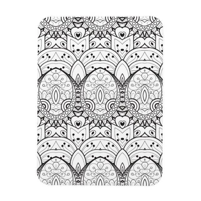 Inspiriert Tribal-Illustration Magnet (Vertikal)