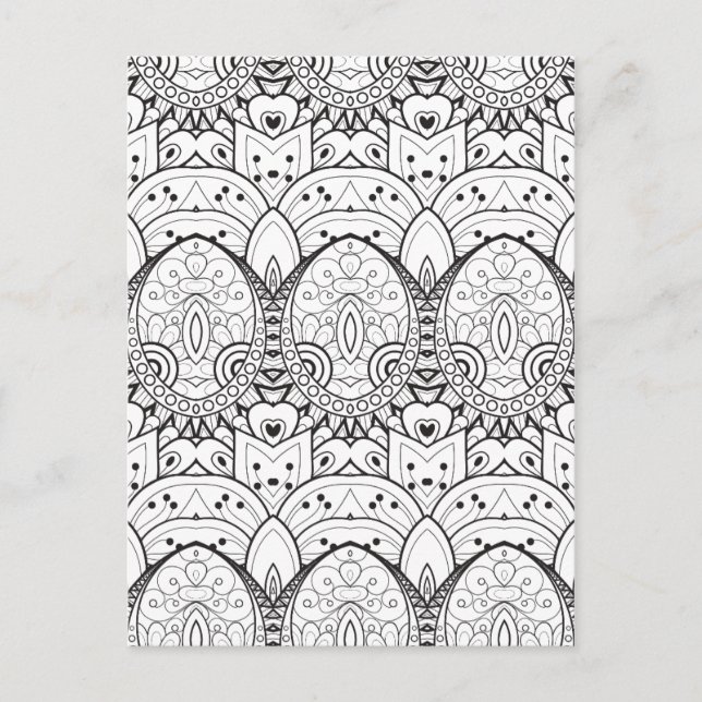 Inspiriert Tribal-Illustration Postkarte (Vorderseite)