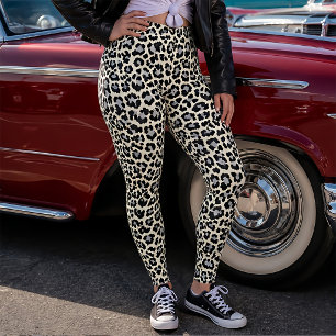 Inspiriert von den 80er Jahren: Snow Leopard Print Leggings
