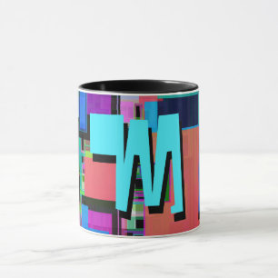 Inspiriert von den 90er Jahren, farbenfrohes geome Tasse