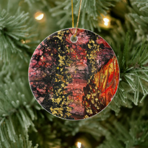 Inspiriert von den Feuerwerken in Kalifornien Keramik Ornament