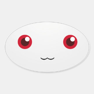Inspiriert von Kyubey Ovaler Aufkleber