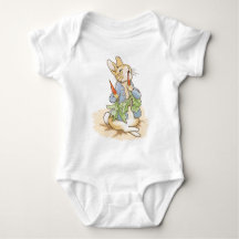 Inspiriert von P. Rabbit/Friends BABY JERSEY BODYS