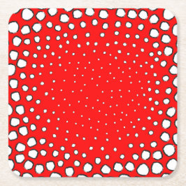 Inspiriert von Vogelfedern Rechteckiger Pappuntersetzer