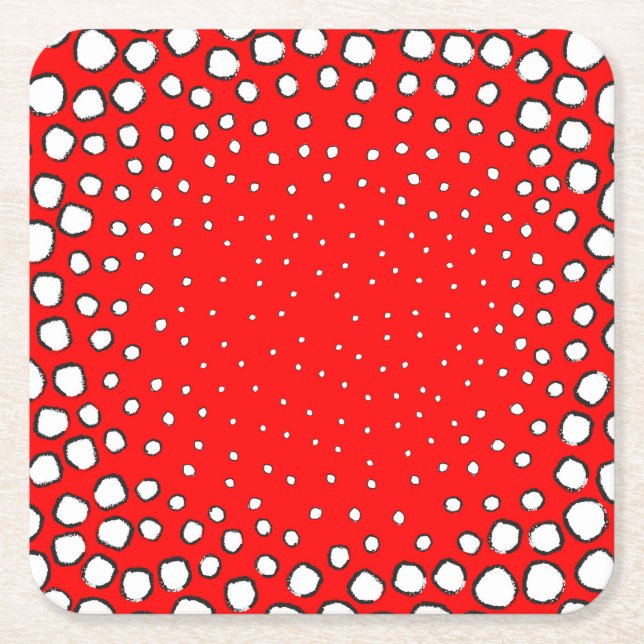 Inspiriert von Vogelfedern Rechteckiger Pappuntersetzer (Vorderseite)