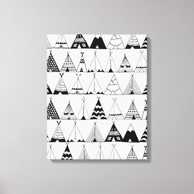 Inspiriert Wigwam 6 Leinwanddruck (Vorderseite)
