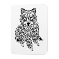 Inspiriert Wolf mit Dreamcatcher