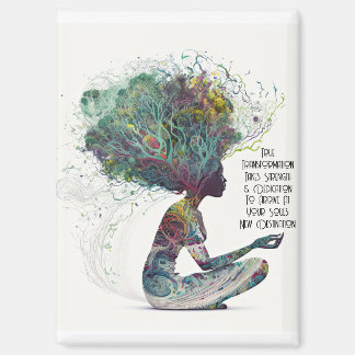 Inspiriert Woman Transformation Magnet