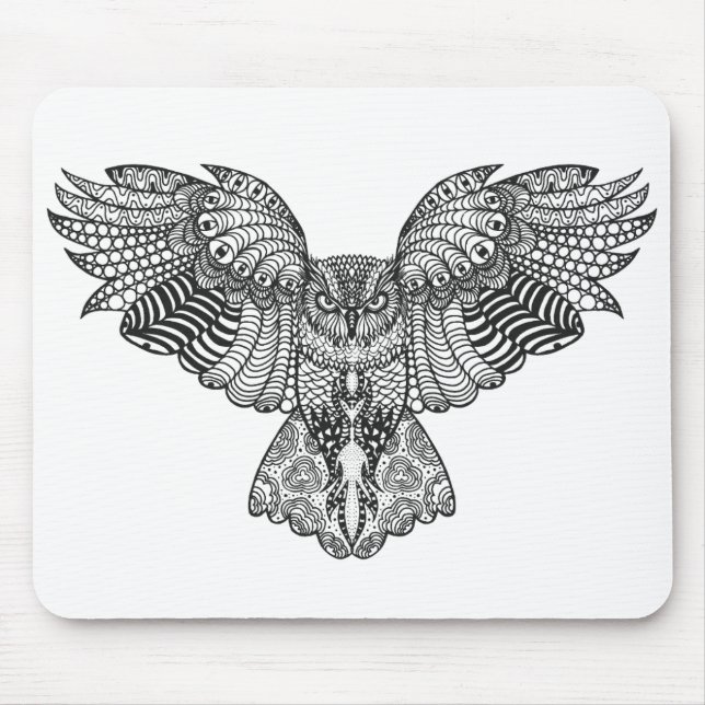 Inspirierte Adler-Eule Mousepad (Vorne)