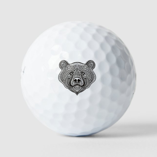 Inspirierte Bärenfront Golfball (Vorderseite)