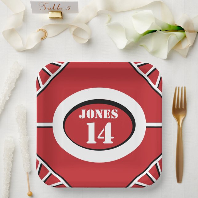 Inspirierte Baseball-Papierplatte Pappteller (Hochzeit)