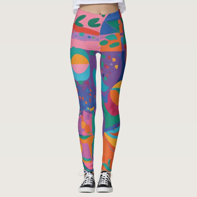 Inspirierte der Abstrakten Kunst Leggings (Vorderseite)