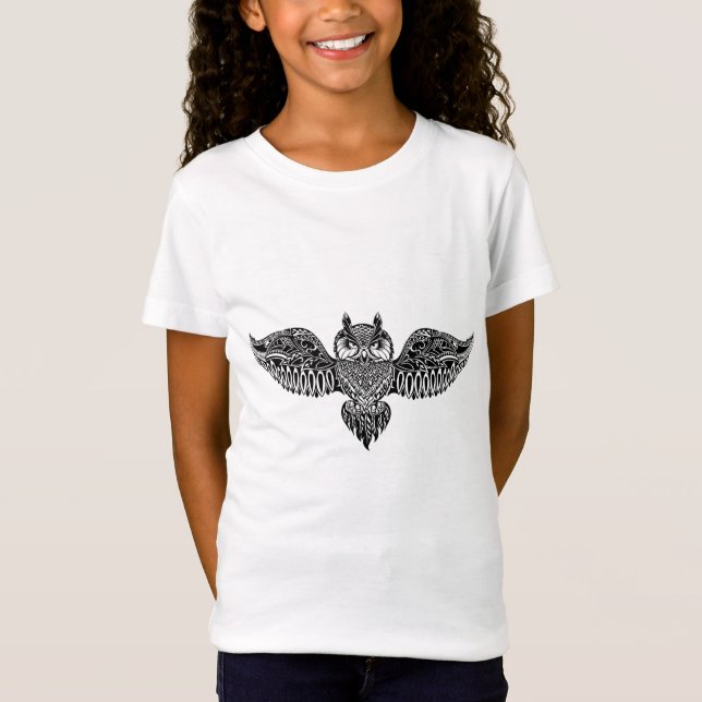 Inspirierte Eule T-Shirt (Vorderseite)