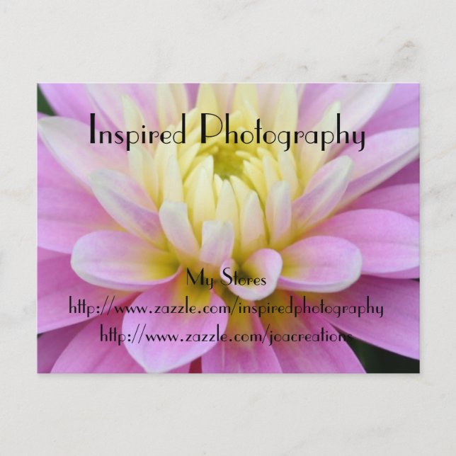 Inspirierte Fotografie Postkarte (Vorderseite)