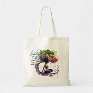 Inspirierte Frau - Innen gefertigte Tote-Tasche Tragetasche
