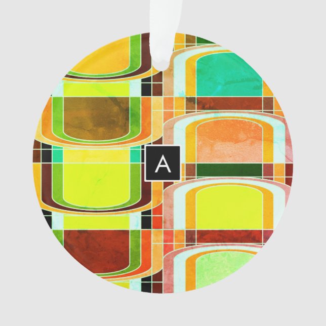 Inspirierte Funky Retro Ornament (Vorderseite)