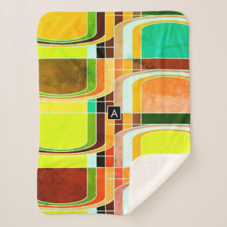 Inspirierte Funky Retro Sherpadecke