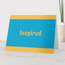 Inspirierte Grußkarte