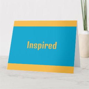 Inspirierte Grußkarte Karte