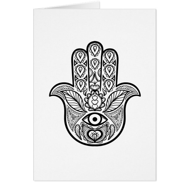 Inspirierte Hamsa Hand (Vorne)