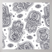 Inspirierte Handzeichnung Hamsa 2