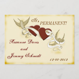 Inspirierte Hochzeitseinladung der Vintagen Einladung