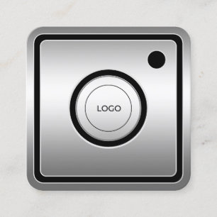 Inspirierte Imitate aus sozialen Medien Quadratische Visitenkarte