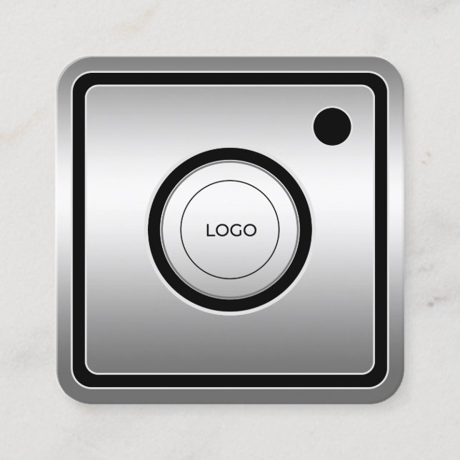 Inspirierte Imitate aus sozialen Medien Quadratische Visitenkarte (Vorderseite)