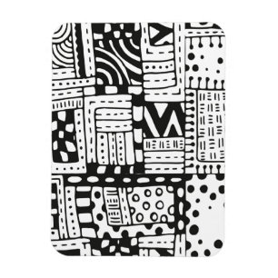 Inspirierte indische abstrakte Zahlen Magnet