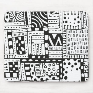 Inspirierte indische abstrakte Zahlen Mousepad