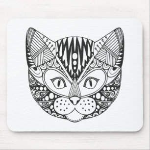 Inspirierte Katze Mousepad